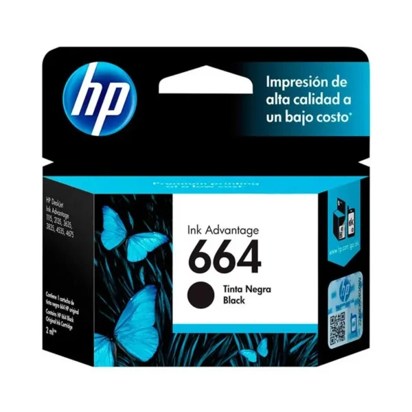 cartucho hp 664 negro