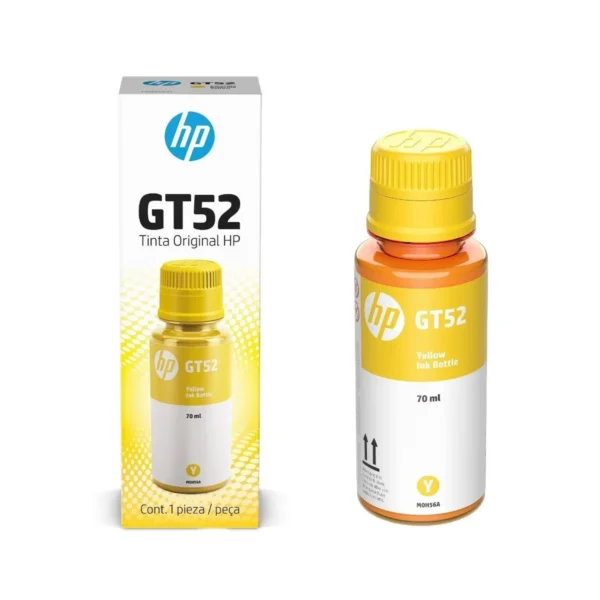 Botella De Tinta Hp GT52 Amarillo Original